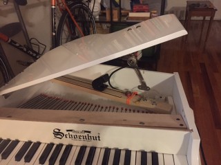 one of the toy pianos modified for 'Snow'